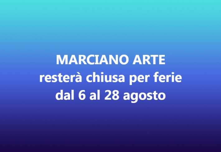 foto con indicazione dei giorni di chiusura per le ferie estive